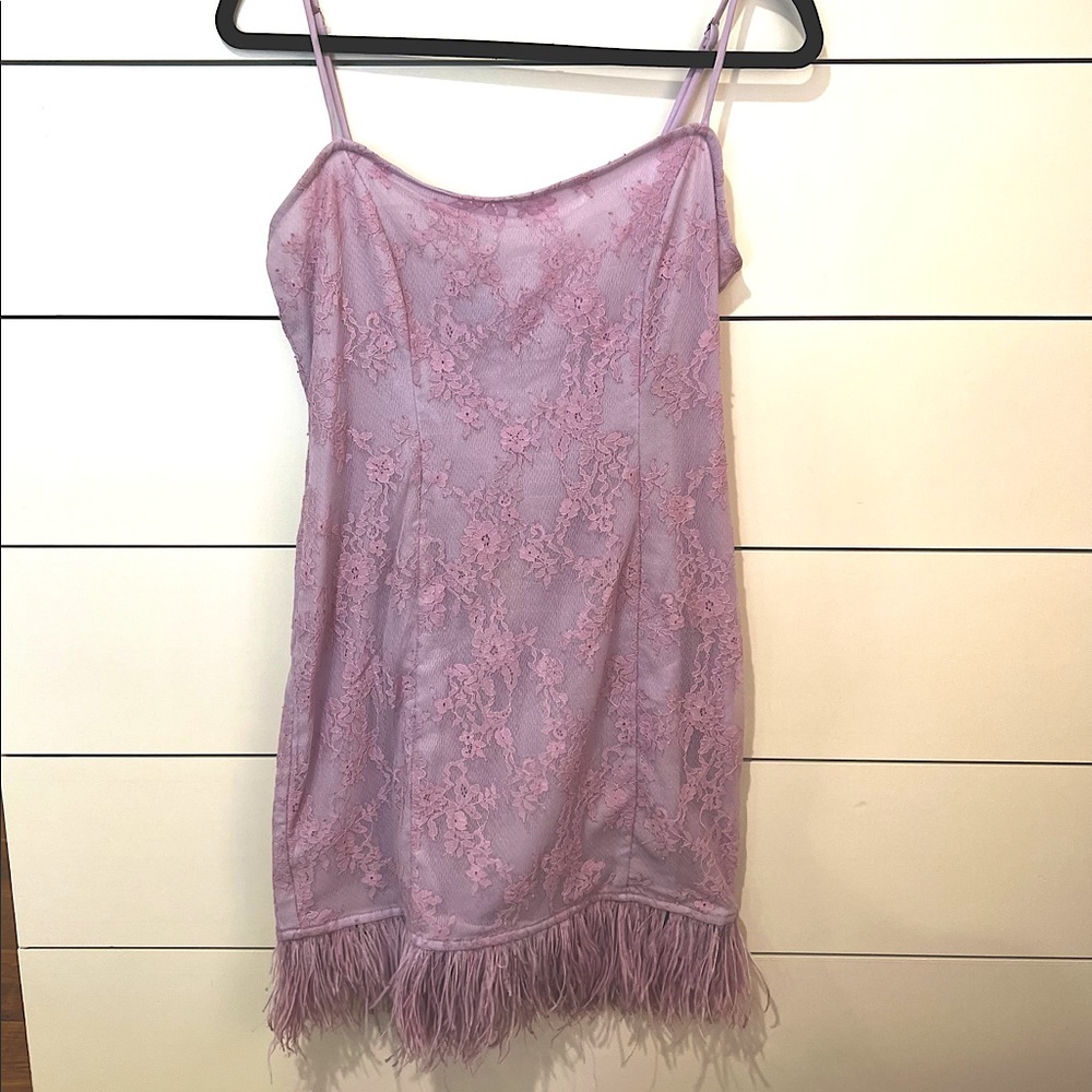 Lovers and Friends feather dress